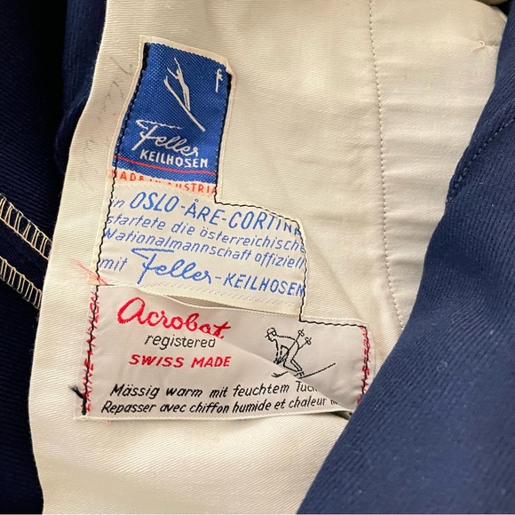 Feller Keilhosen Ski Pants Stirrup Blue Heavy Waterproof Snow Pants Gent… - Picture 8 of 15